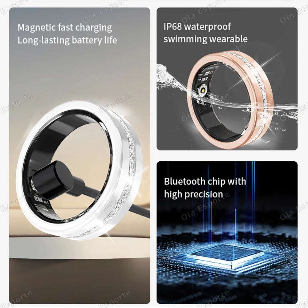 Diamond Fashion Ring For Fitness Tracking - Image 2